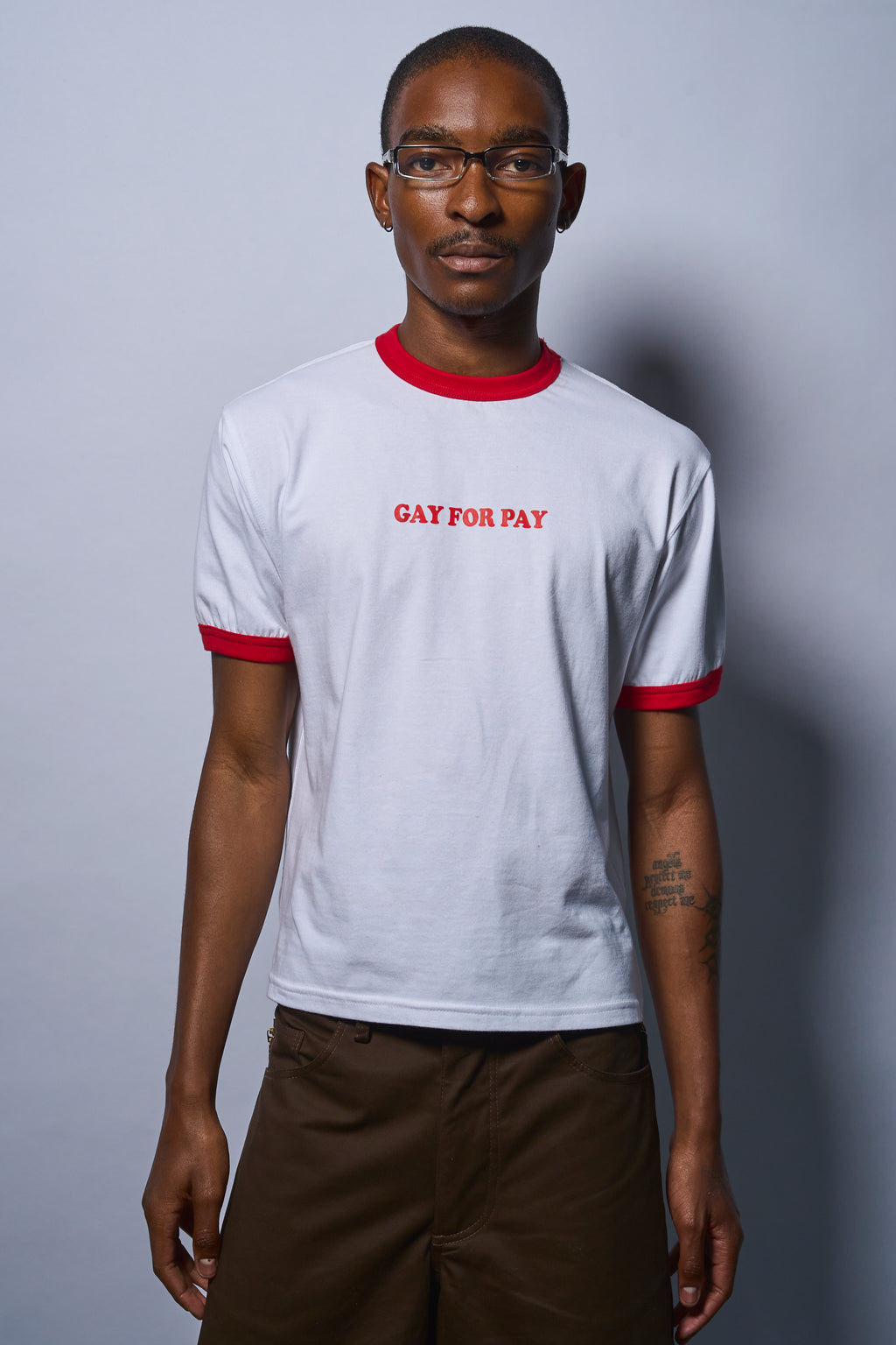 Naoserati - Gay for pay Ringer tees (W)